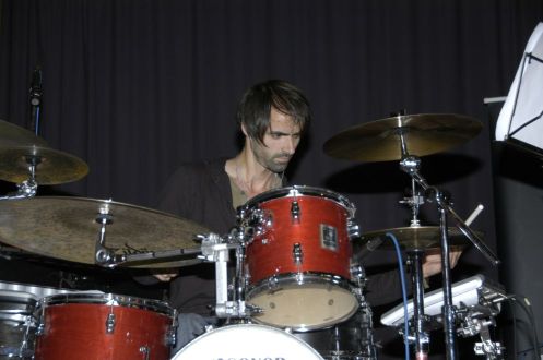 Raimund Groß am Schlagzeug